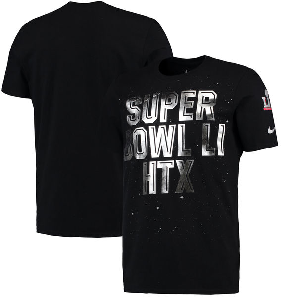 Super Bowl LI Nike Space T-Shirt - Black
